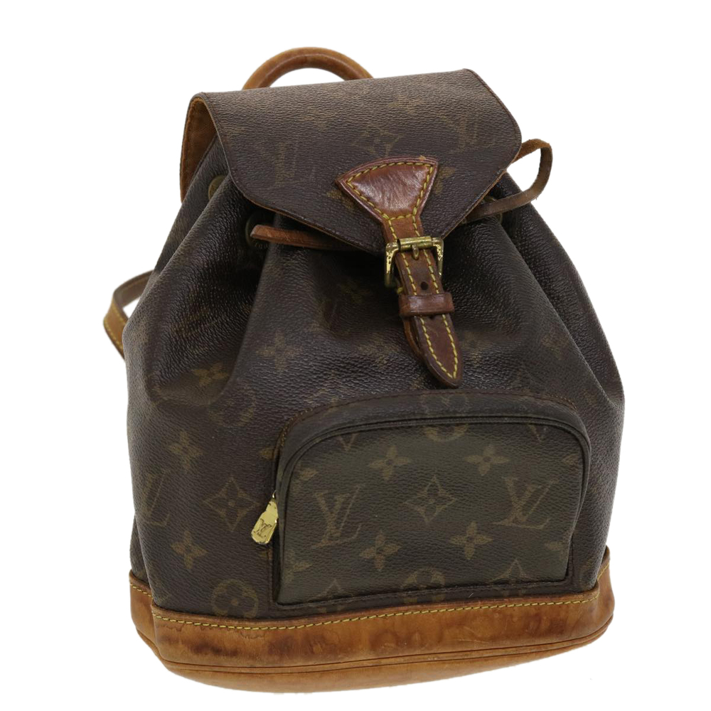 LOUIS VUITTON Monogram Montsouris PM Backpack M51137 LV Auth hk681